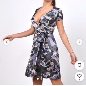 Banana Republic silk wrap dress - like new!